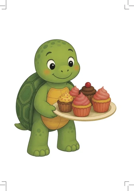 The Balanced Turtle – A Colorful Plate - Preview Spread