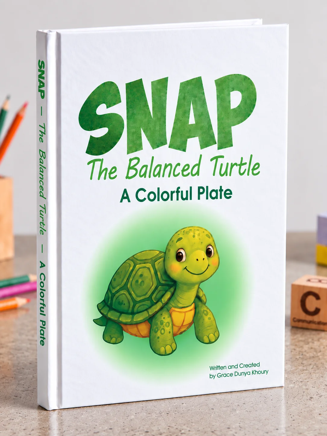 The Balanced Turtle - A Colorful Plate