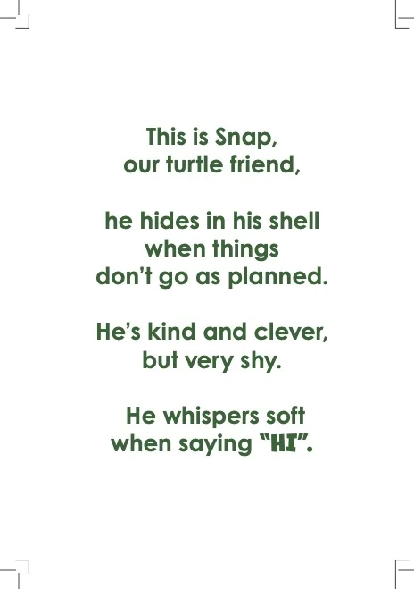 The Brave Turtle - A Voice to Share - Back Cover